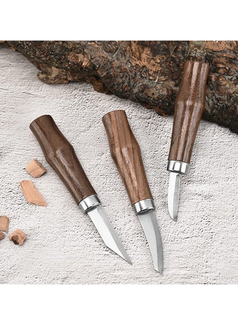 SYOSI Wood Carving Tools Set for Wood Carving, 7 in 1 Whittling Knives Craft Wood Carving Tools Wood Carving Starter Kit Artisan Wood Carving Tools Detailed Whittling Knife Set for Adult, Kids and Beginners  - Image 4
