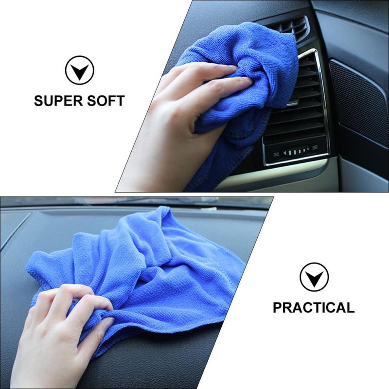 PRETYZOOM 50pcs Super Absorbent Microfiber Car Wash Towels, Auto Drying Cloths for Vehicle Detailing and Cleaning, Lint-Free Car Care Towels for All-Season Use - Image 4