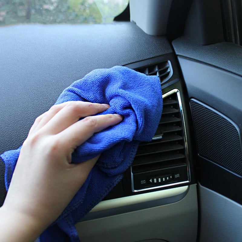 PRETYZOOM 50pcs Super Absorbent Microfiber Car Wash Towels, Auto Drying Cloths for Vehicle Detailing and Cleaning, Lint-Free Car Care Towels for All-Season Use - Image 5