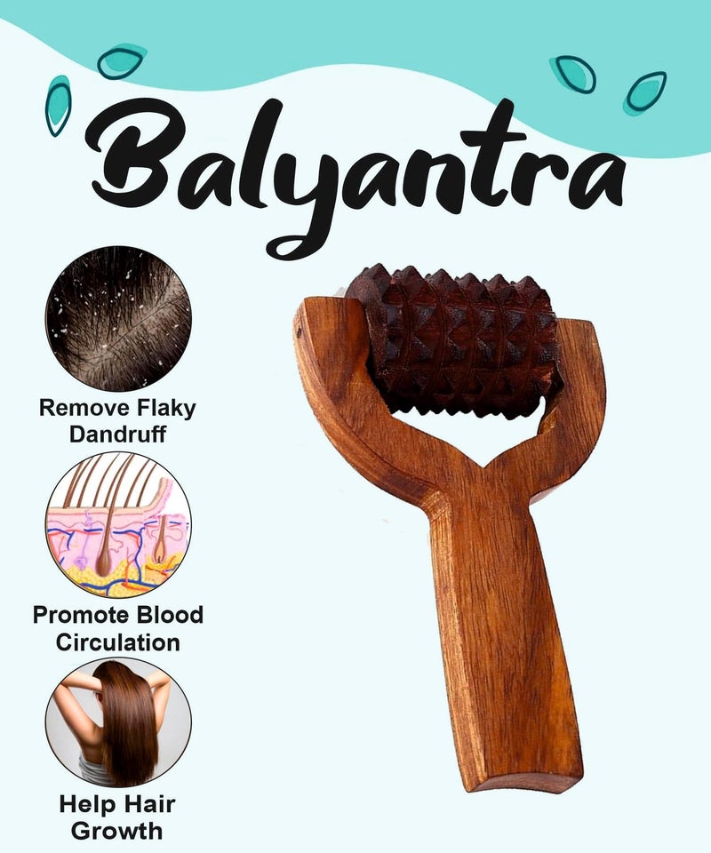 Flavoma فلافوما باليانترا مدلك الرأس الخشبي لفروة الرأس | مدلك بالأكوبريشر | مدلك الرأس لنمو الشعر | مدلك يدوي للرأس | يعزز نمو الشعر | يزيل القشرة - Image 2