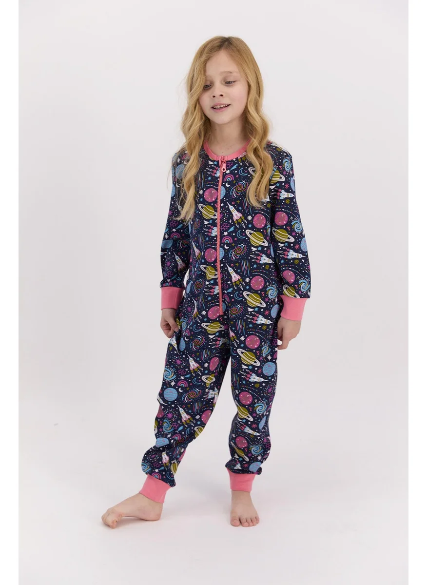 RolyPoly Space Navy Blue Girl Jumpsuit