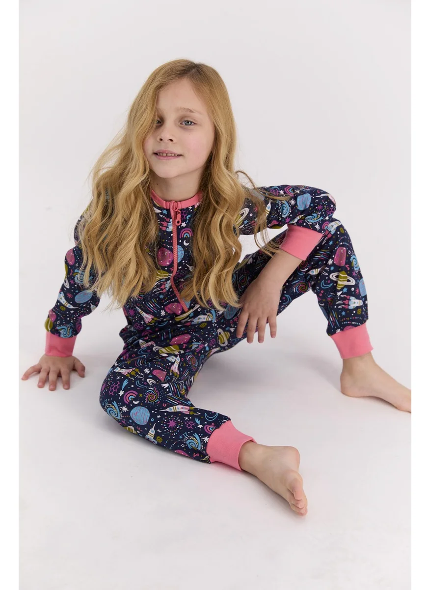 RolyPoly Space Navy Blue Girl Jumpsuit