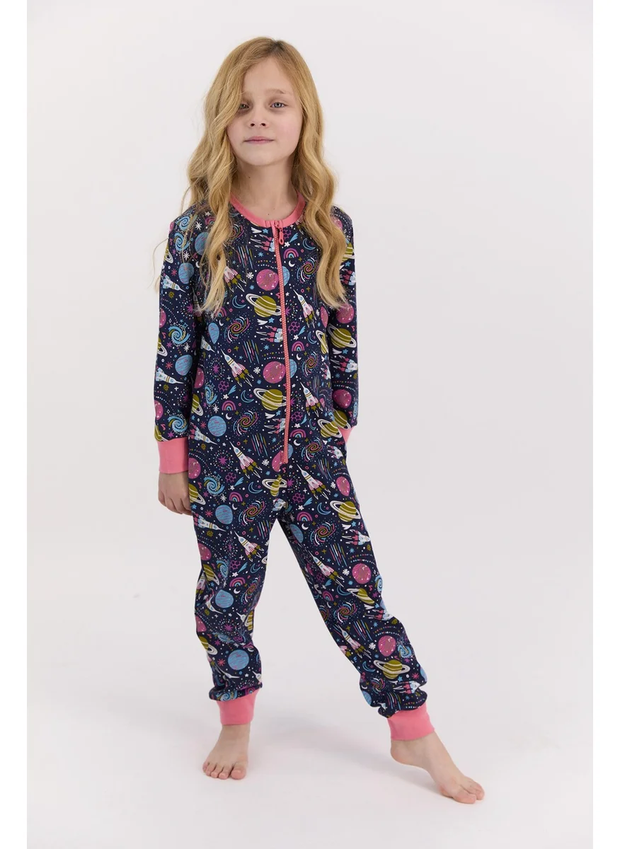 رولي بولي Space Navy Blue Girl Jumpsuit