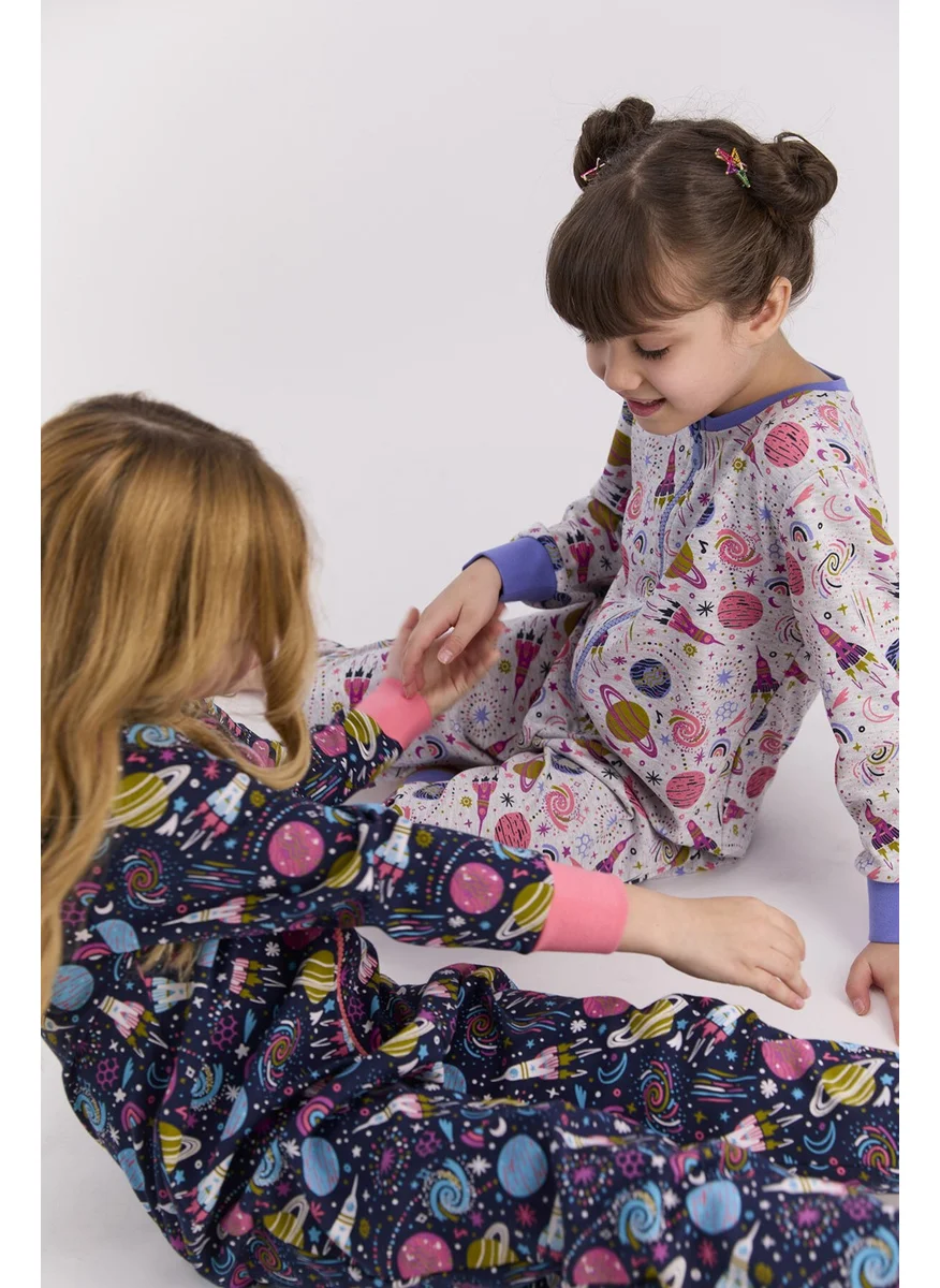 رولي بولي Space Navy Blue Girl Jumpsuit