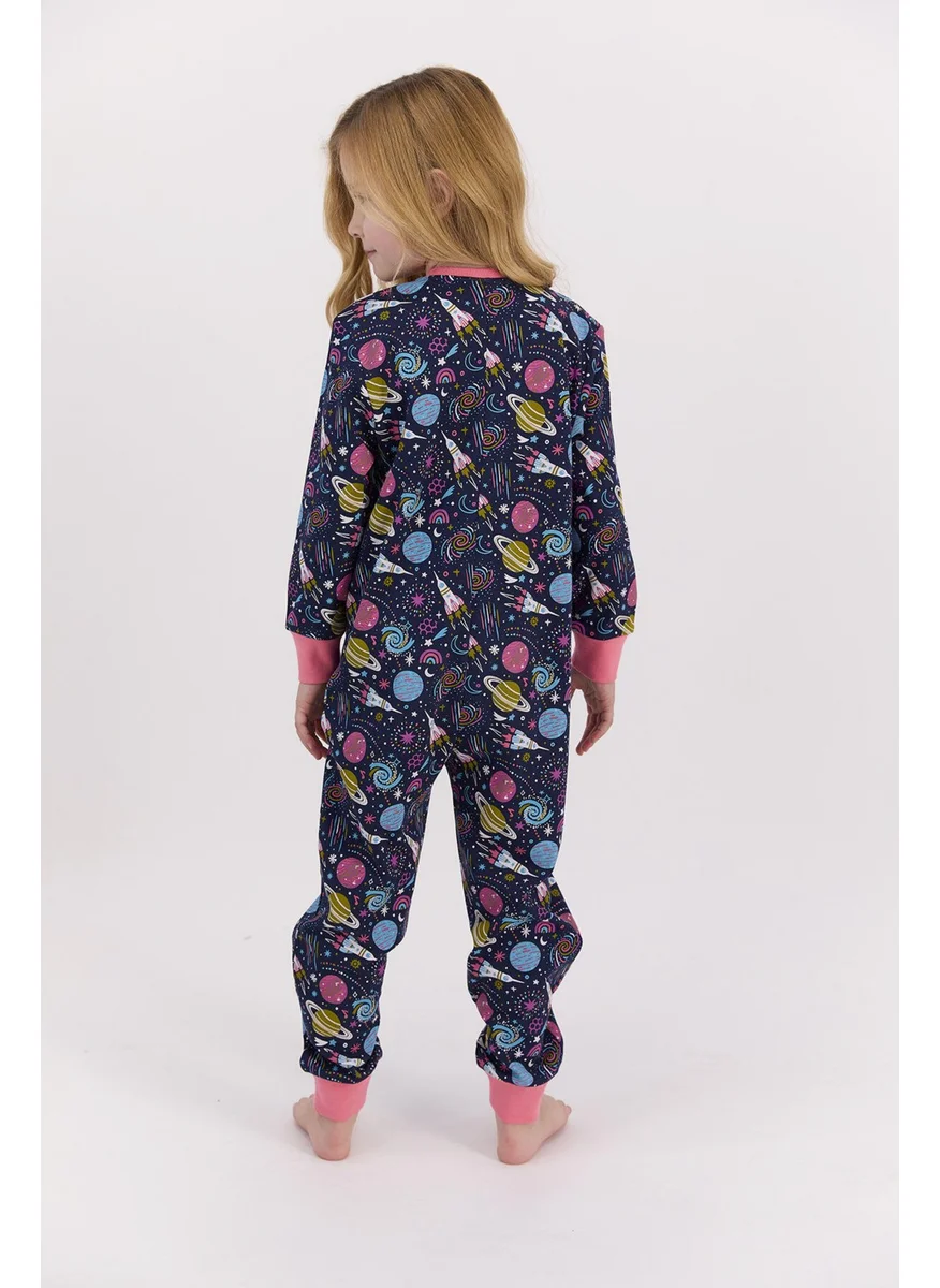 رولي بولي Space Navy Blue Girl Jumpsuit