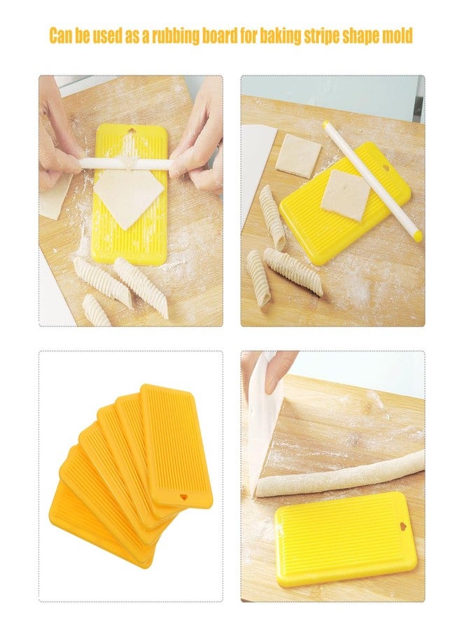 Yardenfun Gnocchi Maker Board Set 6 Plastic Pasta Making Boards 4.92X2.95In Household Gnocchi Tool Lightweight Portable Pasta Maker Kitchen Gadget - Image 4