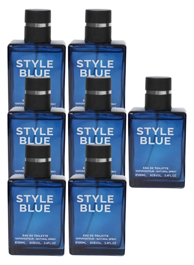 Style 7 Pieces Style Blue Perfume 100ML - Image 1