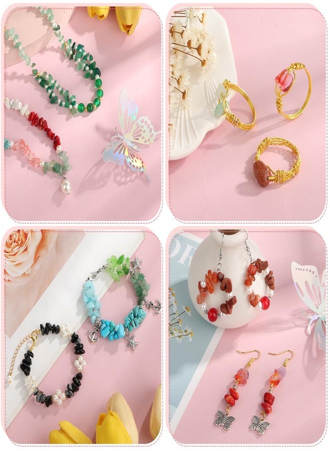 selizo طقم مستلزمات صنع المجوهرات 1669 قطعة للبالغين والنساء، طقم صنع الأقراط والقلائد مع خرز كريستالي، سلك خرز، كماشة ومستلزمات صنع الأقراط لصنع المجوهرات اليدوية - Image 5