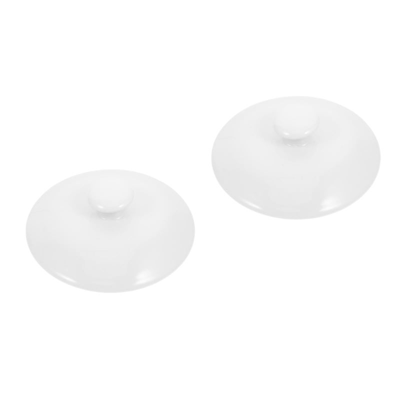 2pcs Ceramic Casserole Pot Lid Replacement Pots Lid Kitchen Cookware Clay Ceramic Stockpot Cover Soup Bowl Cover For Restaurant Hotel Use - Image 1