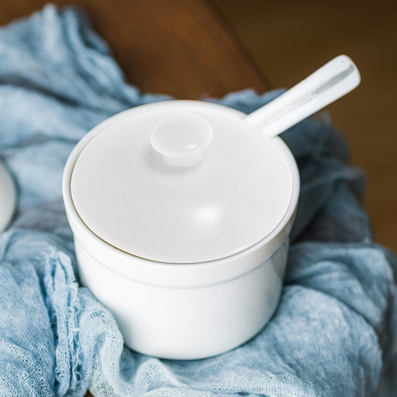 2pcs Ceramic Casserole Pot Lid Replacement Pots Lid Kitchen Cookware Clay Ceramic Stockpot Cover Soup Bowl Cover For Restaurant Hotel Use - Image 3