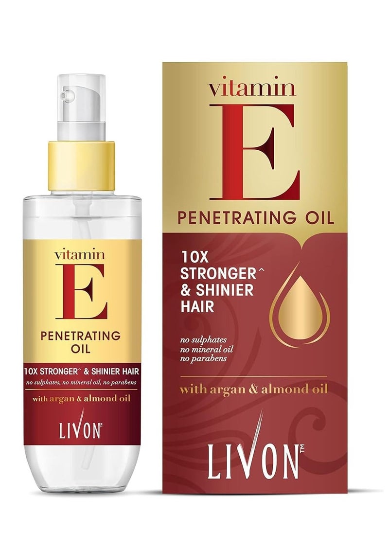 Livon Vitamin E Argan and Almond  Penertrating Oil 100 ml  - Image 1
