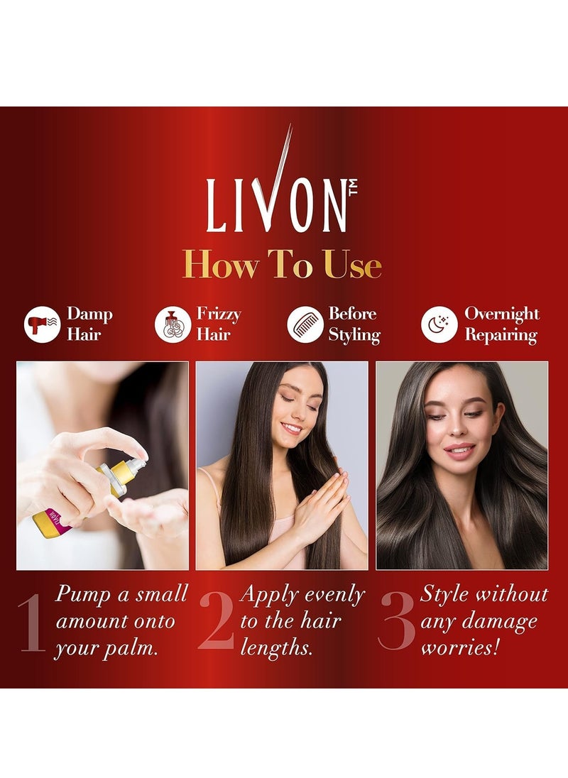 Livon Vitamin E Argan and Almond  Penertrating Oil 100 ml  - Image 5