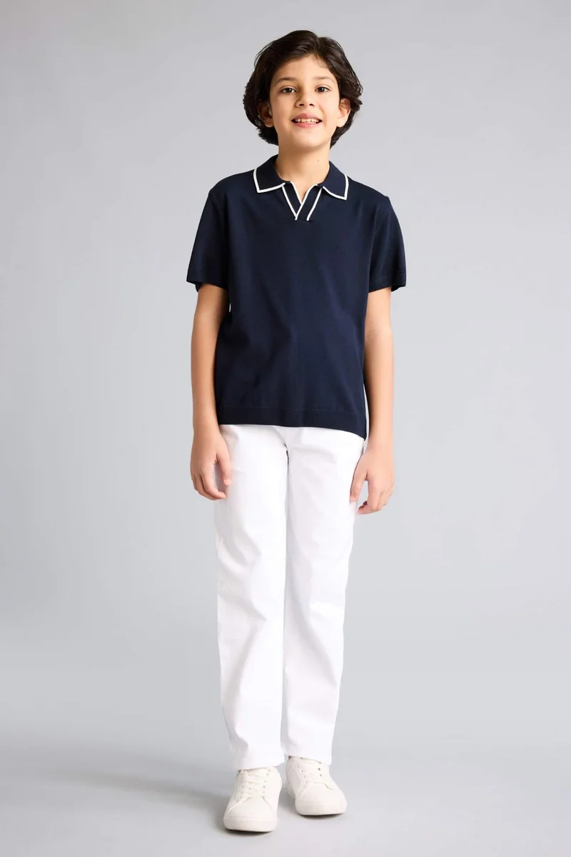 ديفاكتو Boy Regular Fit Apache Neck Pullover