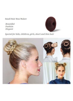 Extra Small Bun Makers for Kids, 6 PCS Chignon Donut Sock Forms for Girls, Mini Doughnut Shapers for Short and Thin Hair (2 Inch, Dark Brown) - pzsku/Z7A8A043A07770BD7506EZ/45/_/1731591670/198faf22-af04-4854-96e6-4d8adf2a434d