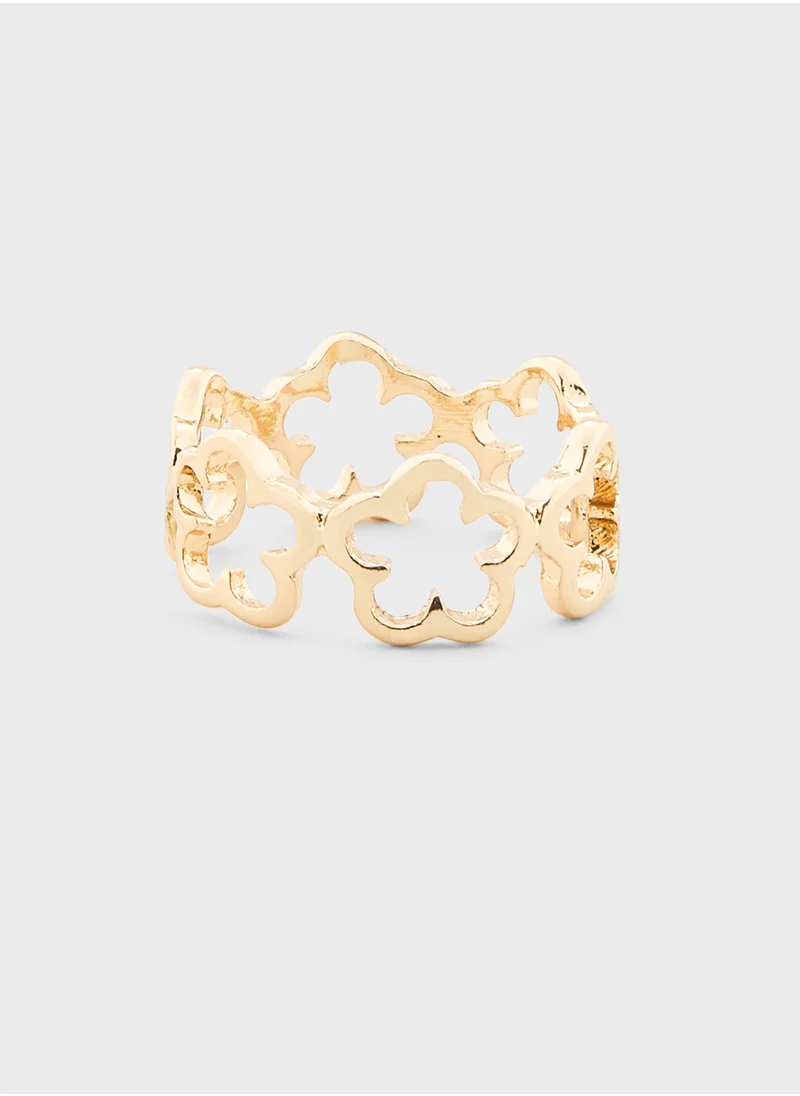 Ginger Floral Ring