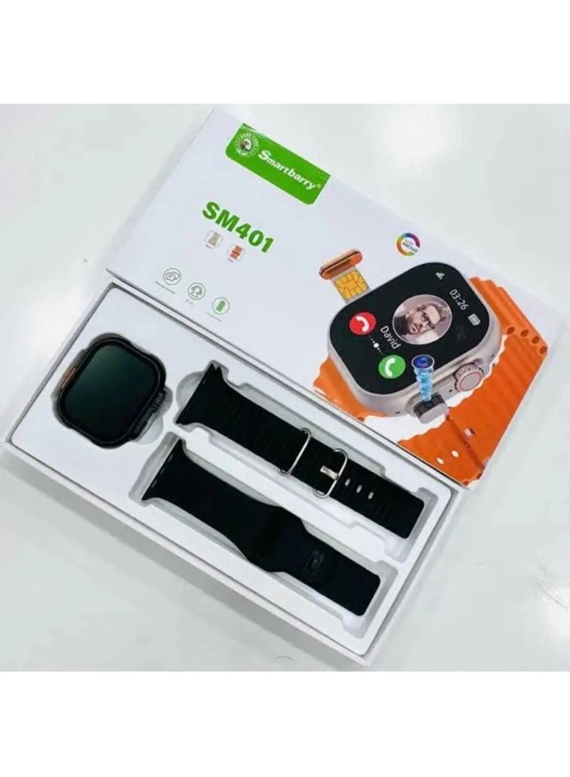 Smart Berry Smartberry Smartbarry Sm 401 Smart Watch with 4G SIM Card, Camera and Two Straps - Image 1