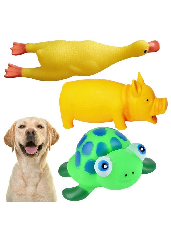 Sage Square Premium Squeaky Toy Set For Dogs - Durable, Chewable, Rubber Toys, Multiple Fun Shapes & Colors For Interactive Play, Teething Relief, Keeps Entertained, Happy (Combo No. 5) - Image 1