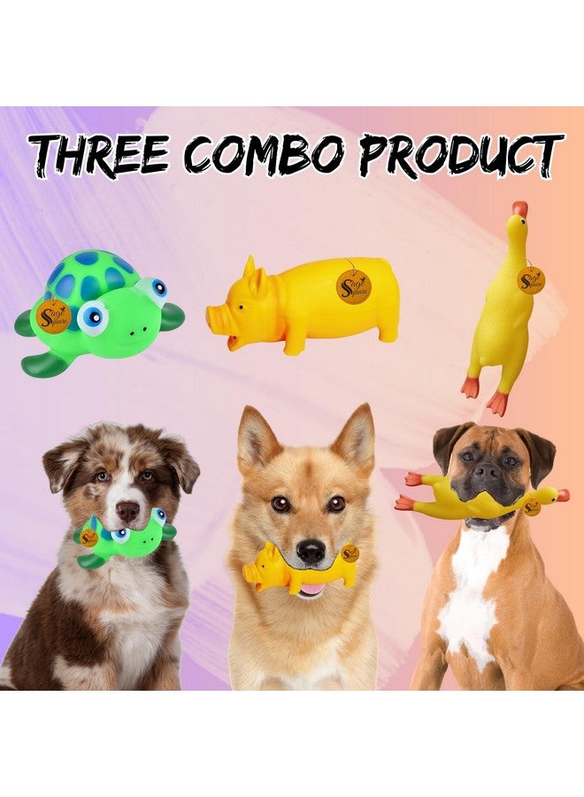 Sage Square Premium Squeaky Toy Set For Dogs - Durable, Chewable, Rubber Toys, Multiple Fun Shapes & Colors For Interactive Play, Teething Relief, Keeps Entertained, Happy (Combo No. 5) - Image 2