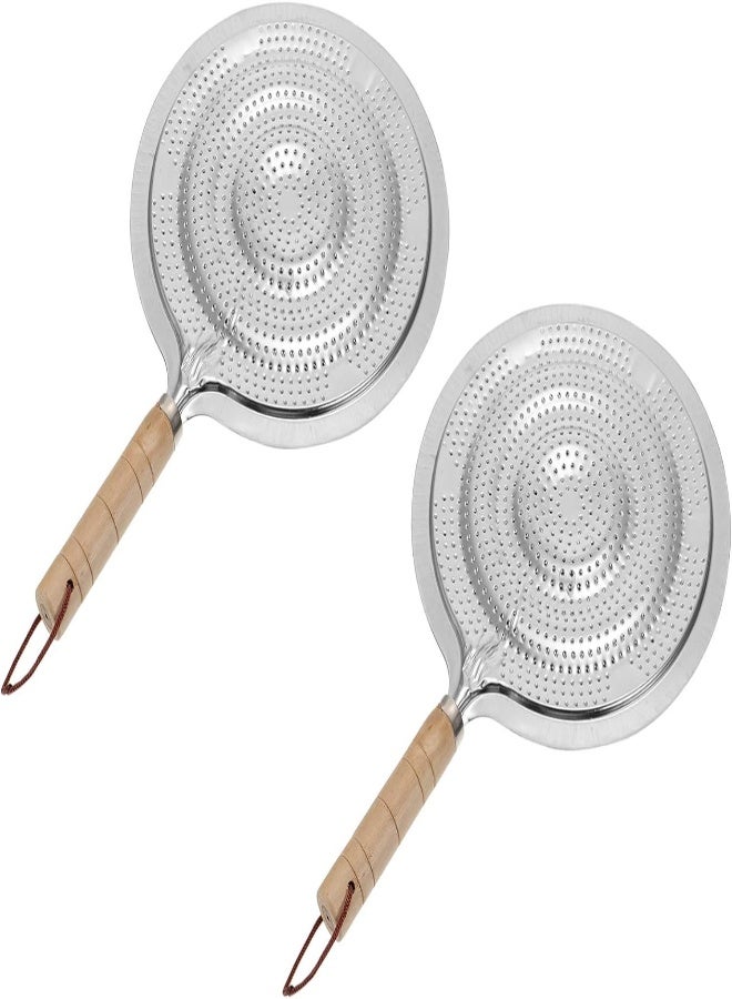 AKDC AKDC 2PCS Heat Diffuser Plate Stainless Steel Heat Diffuser With Handle Gas Stovetop Simmer Plate Induction Diffuser Simmer Ring For Home Electric And Gas Stovetops  - Image 2