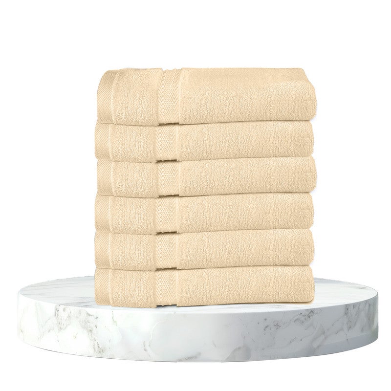 REST Bath Towel  Set of 6 Linen Cotton Towel  70x140cm , 47x55 inch Luxury Hotel Towel Set Absorbent Durable Lightweight Washable Quick Dry Spa Quality Beach Family Bath Towel. - Image 1