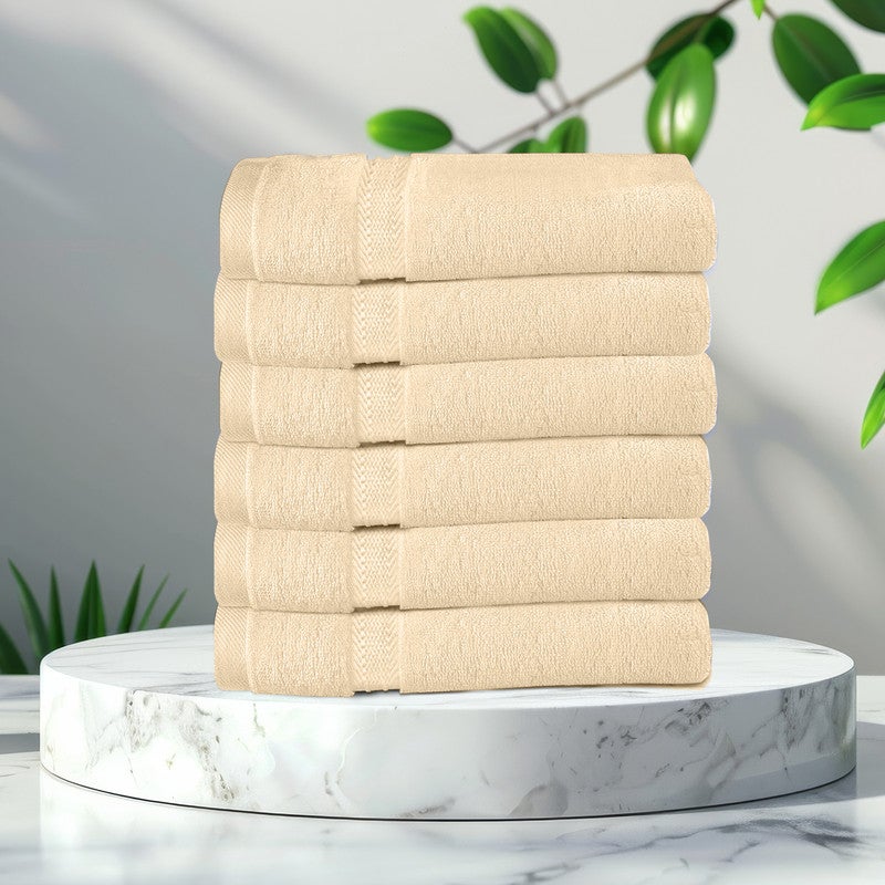 REST Bath Towel  Set of 6 Linen Cotton Towel  70x140cm , 47x55 inch Luxury Hotel Towel Set Absorbent Durable Lightweight Washable Quick Dry Spa Quality Beach Family Bath Towel. - Image 2