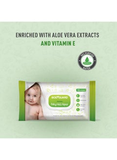 Bodyguard Aloe Vera Based Natural Wet Wipes For Babies With Goodness Of Vitamin E | For Moisturizing Skin | Antibacterial Baby Wipes | Combo Of 3 X 72 Pieces (216)  - Image 3