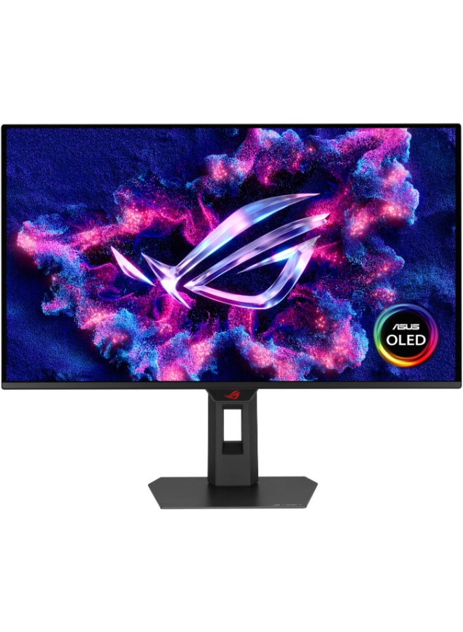 ROG Strix OLED XG27ACDMS 27" QHD (2560×1440) 280Hz 0.03ms GTG QD-OLED Gaming Monitor, HDR400 True Black, 99% DCI-P3, NVIDIA G-SYNC & AMD FreeSync Premium, Smart KVM, Anti-Glare, Height Adjustable Stand, Black | 90LM0B60-B01371 black