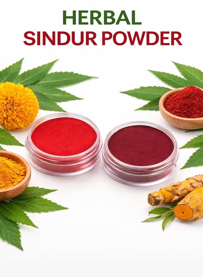 Organic Sindoor/Kumkum Powder | Waterproof Long lasting, Smudge Proof Sindoor | Pure and Natural Red, Deep Red Colour, Long lasting | Enriched with Natural and Organic Ingredients -8gm pack of 2(Red, Deep Red) - Image 3