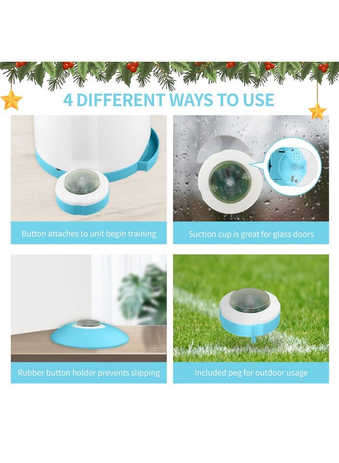 PETGEEK Automatic Dog Treat Dispenser with Button, Dual Power Supply and Remote Control, Dog Puzzle Toys and Interactive Toys for Indoor or Outdoor Play (Blue) - Image 5