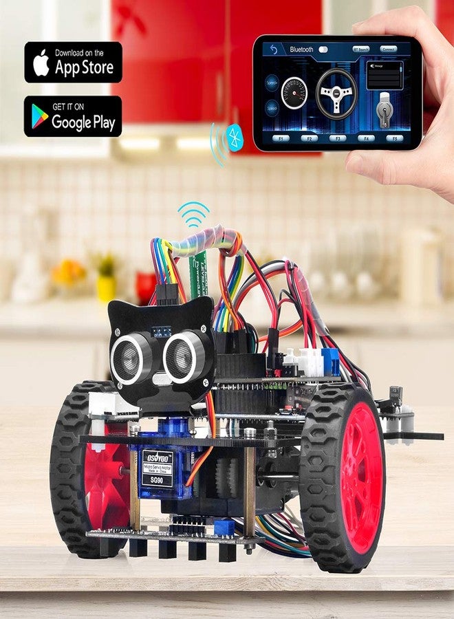 OSOYOO Model 3 Robot Car DIY Starter Kit for Arduino,Educational Motorized Robotics, Remote Control App, Learning How to Code, IOT Mechanical Coding for Teens and Adults - Image 5