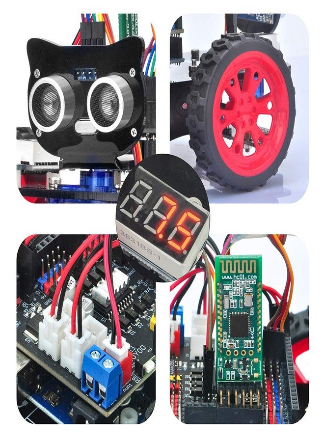 OSOYOO Model 3 Robot Car DIY Starter Kit for Arduino,Educational Motorized Robotics, Remote Control App, Learning How to Code, IOT Mechanical Coding for Teens and Adults - Image 4