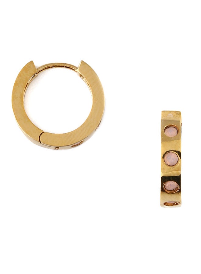 ORELIA LONDON SW Stone Set Huggie Hoops RWO