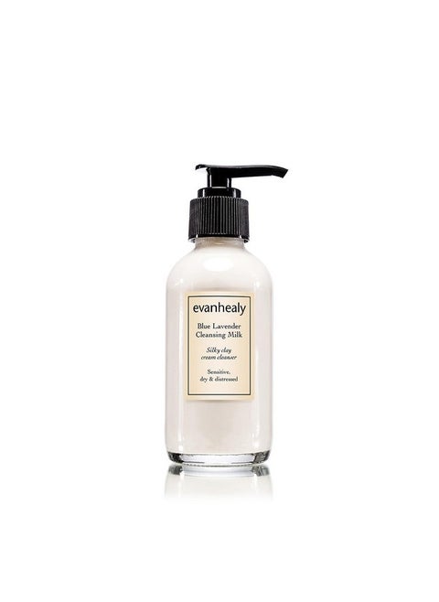 evanhealy Blue Lavender Cleansing Milk | Soothe & Calm Reactive Skin | Moisturizing Gentle Deep Clean For Sensitive Skin