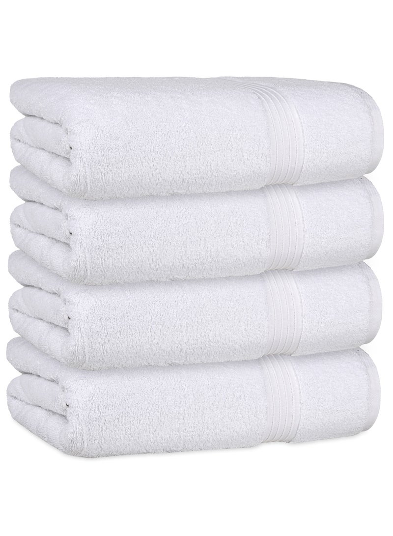 Bliss Casa 4-Piece Bath Towels, 100% Combed Cotton 550 GSM Superior Quality, Quick Dry Highly Absorbent Thick Soft Hotel Towles for Bath And Spa Bathroom Towel Set 70x140cm - Image 1