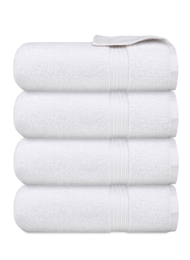 Bliss Casa 4-Piece Bath Towels, 100% Combed Cotton 550 GSM Superior Quality, Quick Dry Highly Absorbent Thick Soft Hotel Towles for Bath And Spa Bathroom Towel Set 70x140cm - Image 2