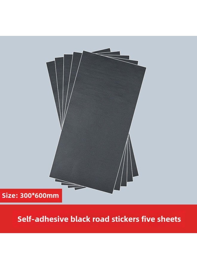 Building Sand Table Model Material Sticker With Adhesive Wallpaper Wallpaper Floor Paper 1:25-Color:Self-adhesive Black Road Sticker 1  - Image 1
