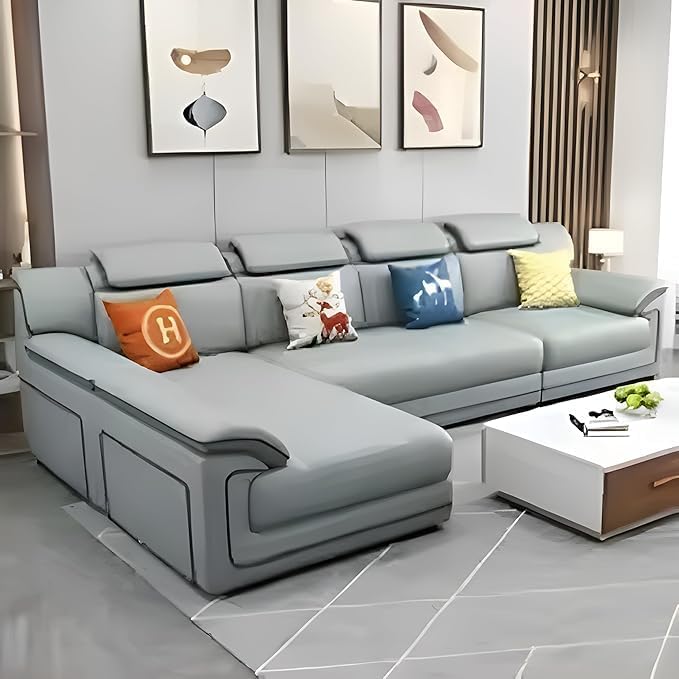 LUXURY LUXE أريكة سرير زاوية أميرة فاخرة 5 مقاعد على شكل L - Image 1
