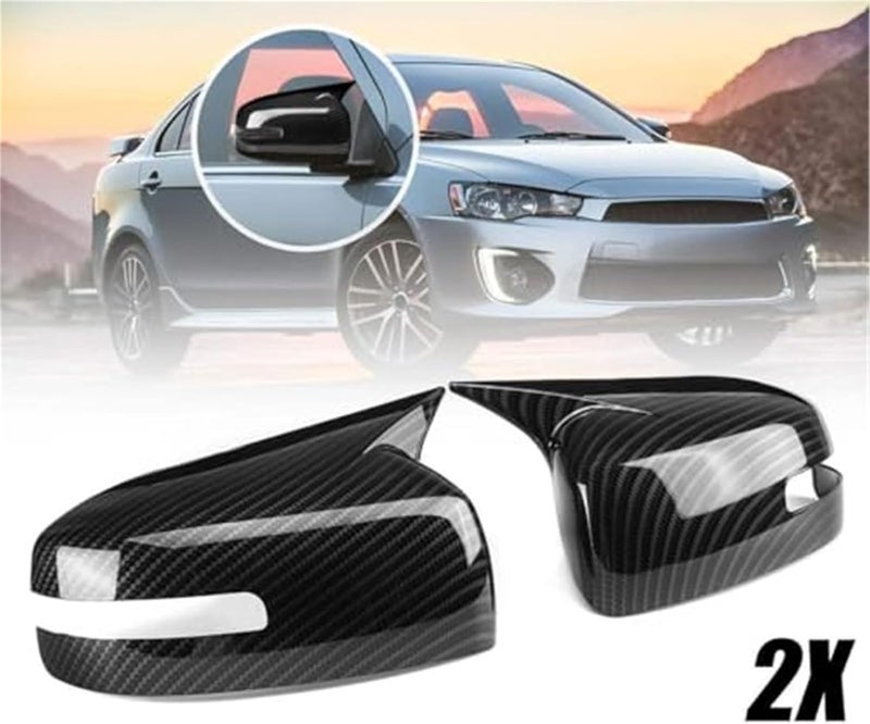 Wivplex Car Side Door Wing Mirror Covers for Mitsubishi Lancer EX - Image 2