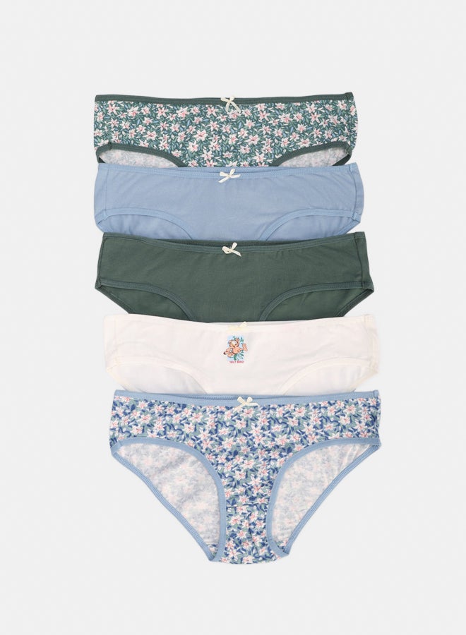 Carina Pack of 5 Colored Bikini Panties - Image 1