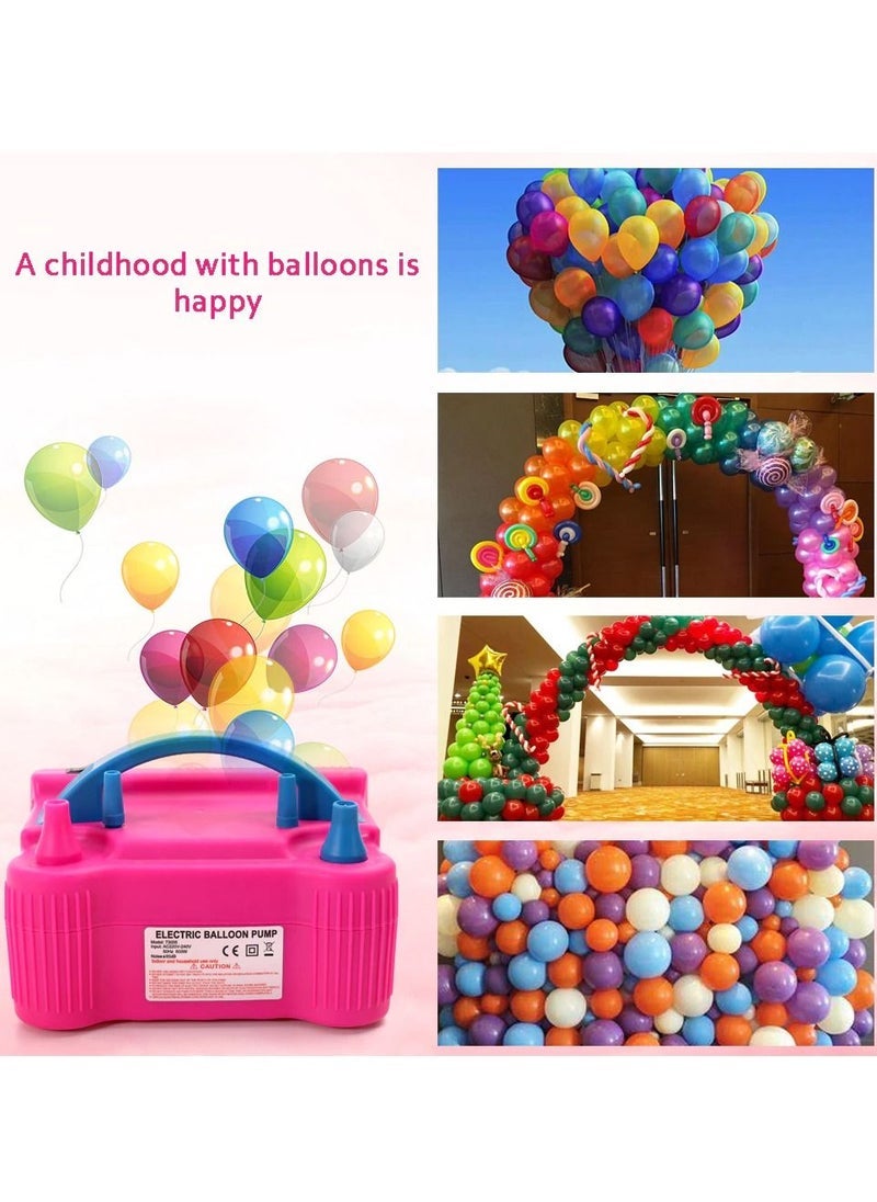 DubaiGallery High Power Two Nozzle AC Inflatable Electric balloon Pump, Air balloon Pump, balloon Inflator Pump, Portable Air Blower - Image 3
