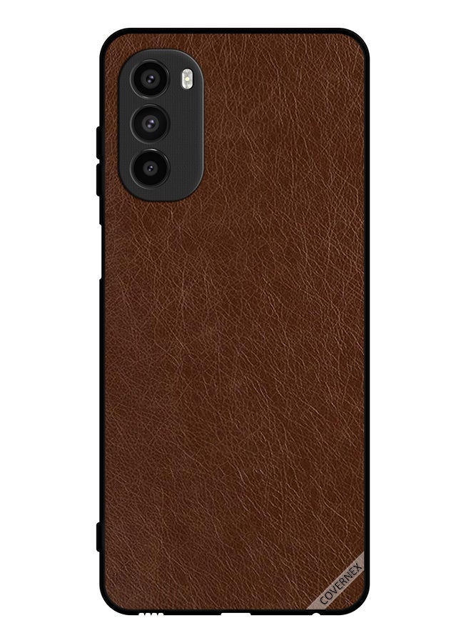 Covernex Protective Case Cover For Motorola Moto G82 Leather Pattern - Image 1