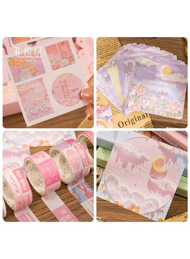 Bluejw Oil Painting Hand Account Book Gift Box Suit Primary School Student Reward Gift Girl Notebook High Color Value - Image 5