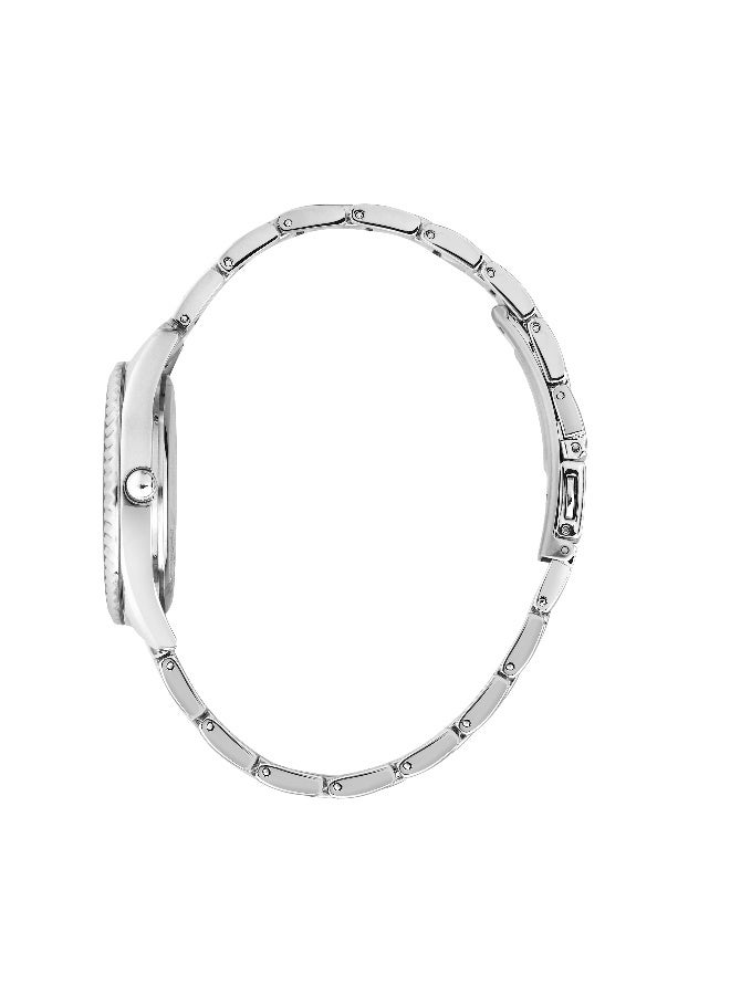 B&G Women's Pink Round Analog Dial with Silver Alloy Band Watch - 35mm - R3853327501 - Image 3
