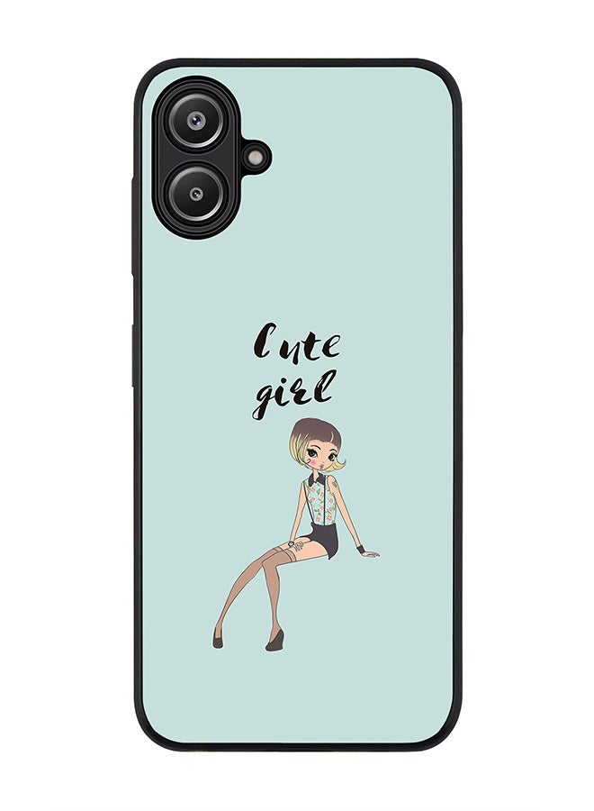Stylizedd For Samsung Galaxy A06 Case,Slim fit Camera Protection, Shockproof Thin Phone cover - Shy Cute Girl - Image 1
