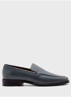 CALVIN KLEIN LEATHER SQUARE LOAFERS  - Image 1