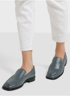 CALVIN KLEIN LEATHER SQUARE LOAFERS  - Image 5