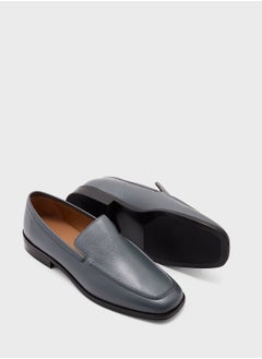CALVIN KLEIN LEATHER SQUARE LOAFERS  - Image 3