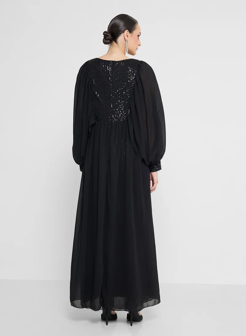 Khizana Shimmer A-line Dress