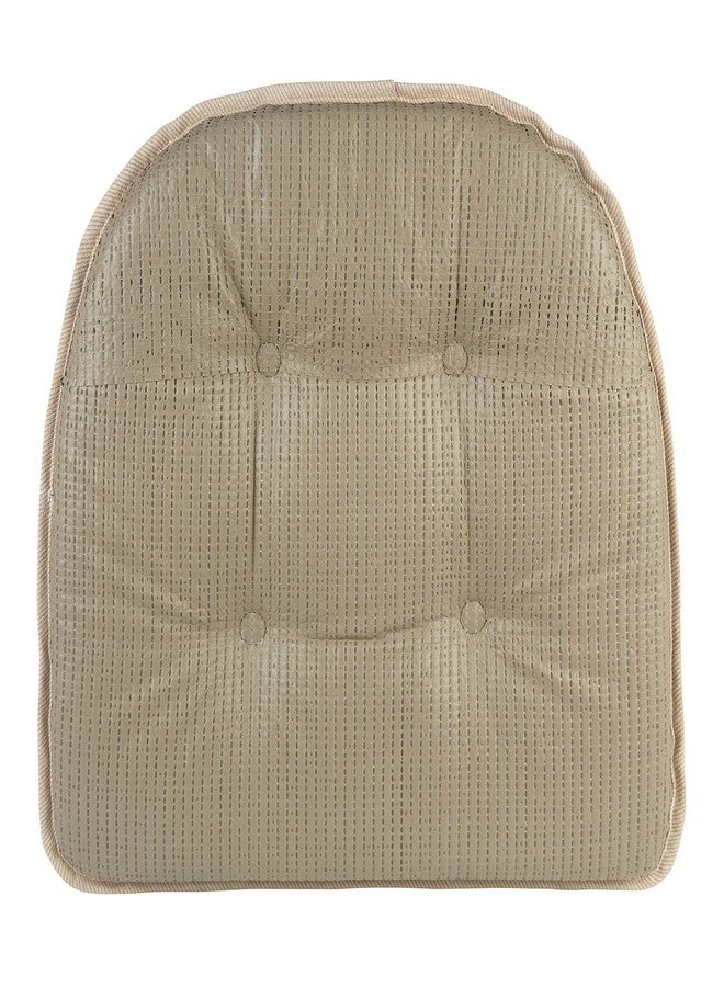 Klear Vu Omega Non-Slip Universal Chair Cushions for Dining Room, Kitchen and Office Use, U-Shaped Skid-Proof Seat Pad, 15x16 Inches, 2 Pack, 20 Stone - Image 4