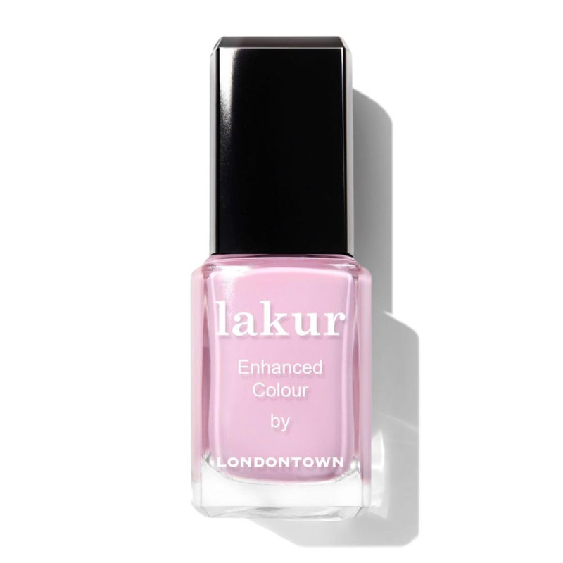 LONDONTOWN lakur Nail Polish - Chip-Resistant, Non-Toxic, Conditions & Hydrates Nails | Glossy Pastel Carnation Pink, Pink Palm, .40 fl oz - Image 1